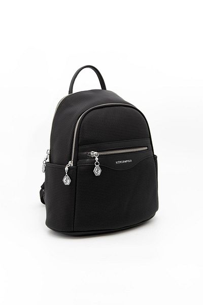 Silver Polo Silver & Polo Black - Black Sp1161 Women's Backpack