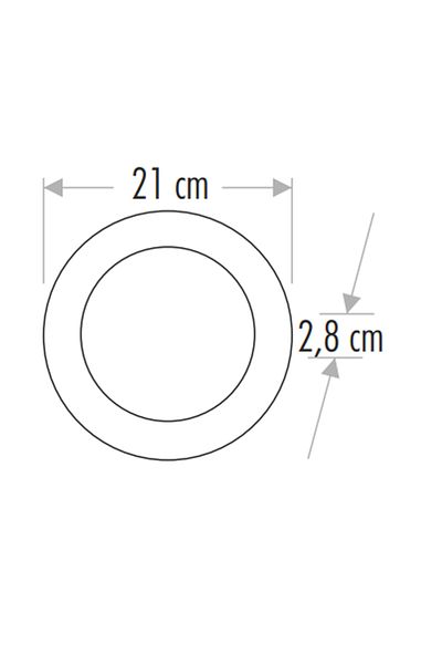 Cata Ct-5233g 18w Surface Mounted Aluminum Case Round Led Panel 3200k Daylight