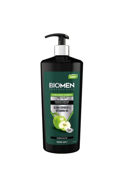 Biomen Bıomen Şampuan 1000Ml. Elma Sirkesi+Vitamin B3
