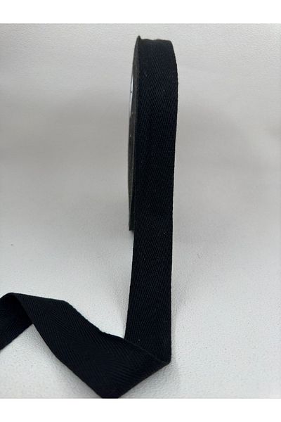 paşateks since 1995 şekil 3 cm Herringbone Strip-5 Meters-Black-Cotton