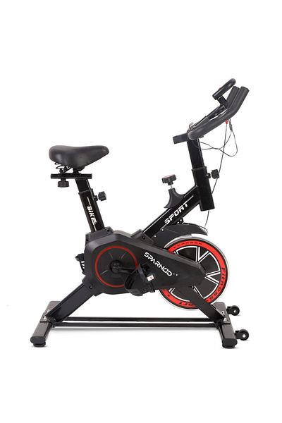Sparnod Fitness SSB-08 Spin Bike – Heavy-Duty Flywheel, Road Bike Feel, Indoor Stationary Cycle
