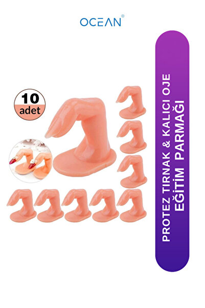Ocean Eğitim Parmağı Protez Tırnak & Kalıcı Oje Eğitimi 10 Adet