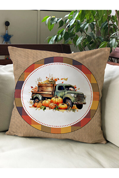Evmila Есенна тематична калъфка за възглавница 43X43