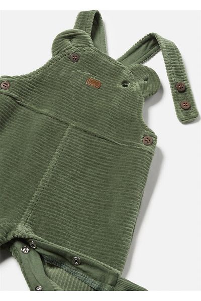 MAYORAL Baby Boy Green Velvet Jumpsuit - Corduroy 2630