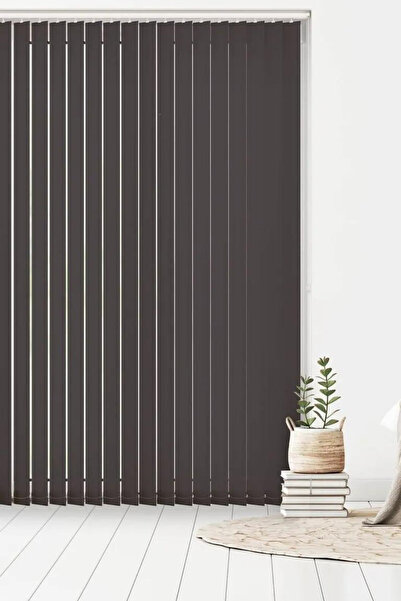 Özel Jaluzi Antrasit Kumaş Dikey Perde  Döndürülebilen Tam Açık Ya Da Tam Kapalı   Kumaş Dikey