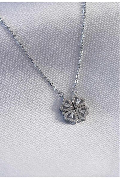 MODAMUGO قلادة البرسيم المغناطيسية من الفولاذ