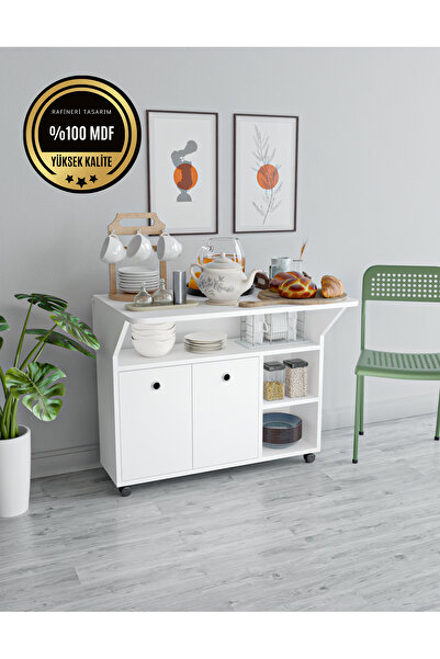 rafineritasarım Butterfly Masa Çok Amaçlı Masa Ve Dolap Katlanır Özellikli