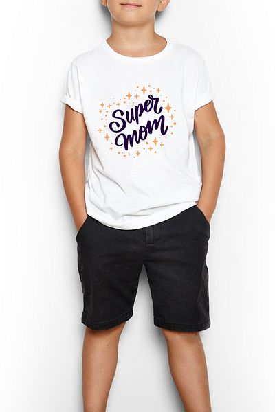 Tshirthane Tricou pentru copii Super Mom Ziua Mamei