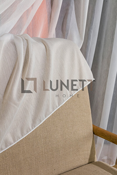 LUNETT HOME KALIN BAMBU ORTA PİLELİ 1x2,5 TÜL PERDE SALON BALKON MUTFAK TÜLÜ