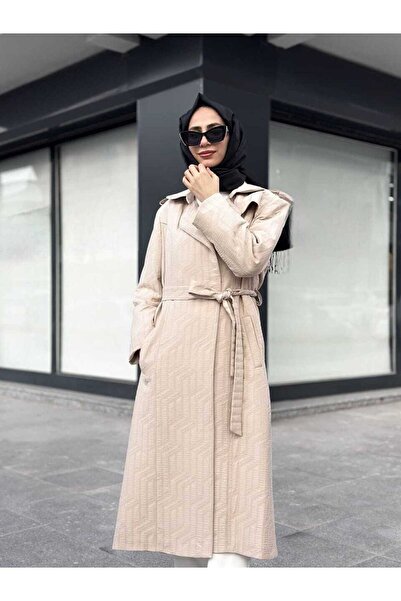 Janset Labirent Desen Jakar Araboy Astarlı Kaban