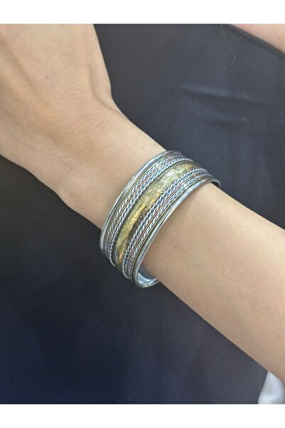 Gönülden Tasarım BAKIR DESENLİ EL İŞLEME OTAMTİK KADIN KELEPÇE BİLEKLİK