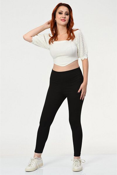 Lefon Κοντομάνικο πλεκτό Crop