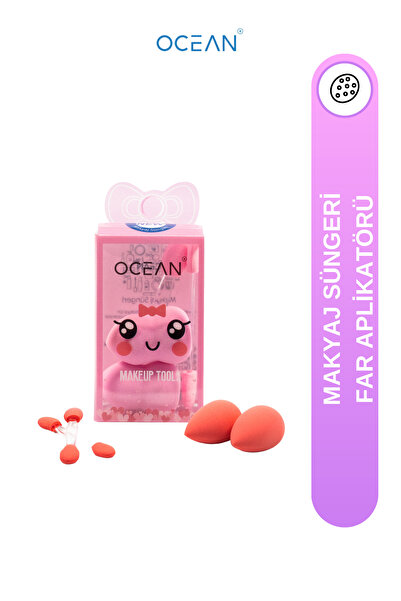 Ocean Makyaj Süngeri & Far Aplikatörü Sünger Uçlu Oval Makyaj Aplikatörü