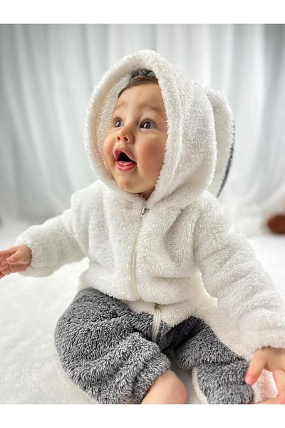 Bebesev Welsoft Plush Unisex Zippered Winter Baby Sleeping Bag Baby Rompers Children's Rompers Children's Costume