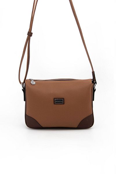 Silver Polo Geantă de damă Silver & Polo Caramel - Maro SP784