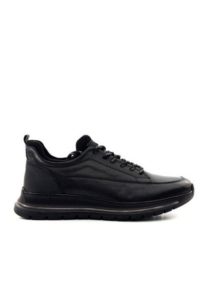 MARCOMEN 20323 Men's Genuine Leather Stretch Lace Casual Shoes
