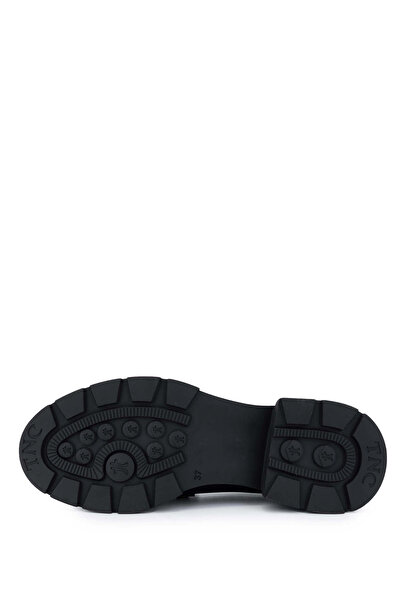 Tamer Tanca Kadın Hakiki Deri Siyah Loafer Ayakkabı