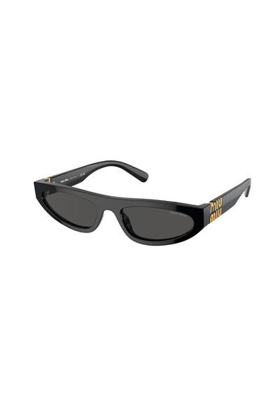 Miu Miu 07Zs 1Ab5S0 56 Women's Geometric Black Bone Sunglasses