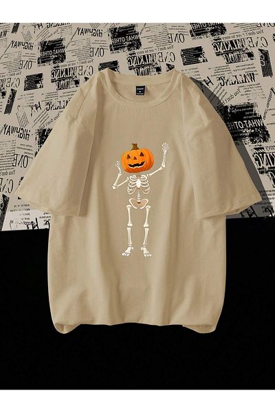 DAXİS Sportwear Company Halloween Pumpkin Printed T-Shirt