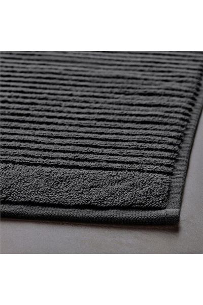 IKEA Alstern Foot Towel Dark Gray 50x80 Cm 60447347