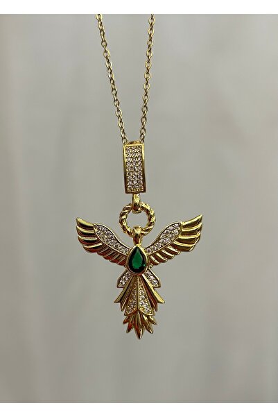 SİMAY Çelik gold Anka kuşu kolye