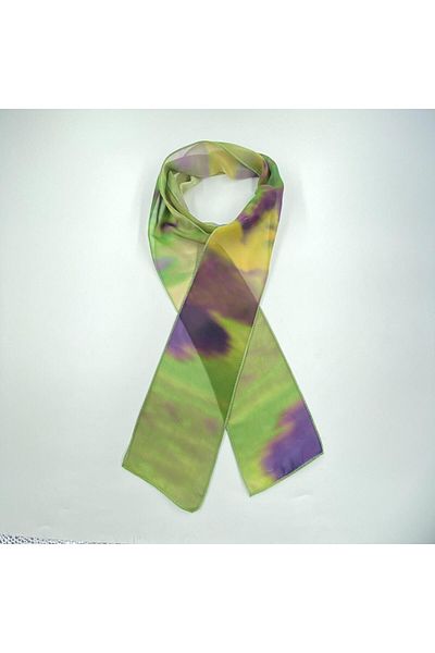 Tedz Collection PAREDORA Shadow Patterned Navy Blue Green Hippie Scarf