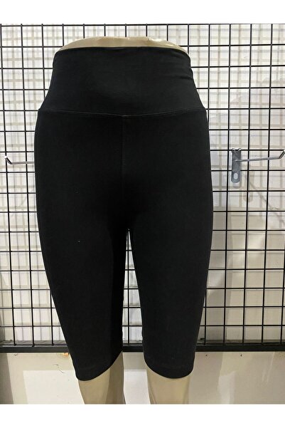 LADY HAZAL أسود كامل الانتعاش كابري طماق TAMKALIP عالية الخصر المنك بتمشيط الجوارب الرياضية