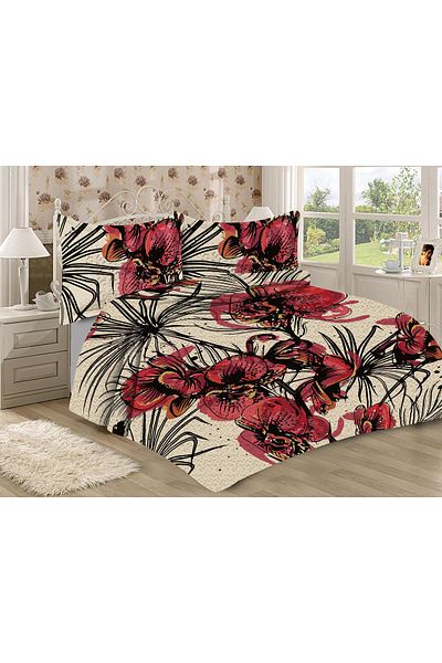 Doruklar Home Collection Modern Patterned Premium Quality Quilted Cotton Filled Velvet Bedspread Set
