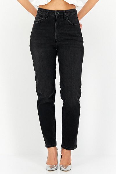 Guess Women Mon Fit High Waist Stretchable Denim Jean, Black