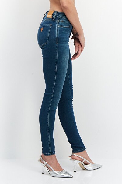 Guess Women Skinny Fit Washed Denim Jeans, Blue