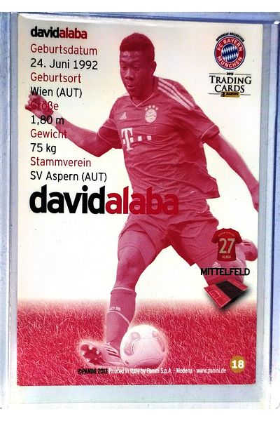 Panini David Alaba 2013 Special Card