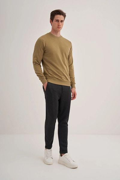 Cazador Jazz 5610 Bicycle Neck 3 Thread Unisex Ανδρικός βασικός ιδρώτας