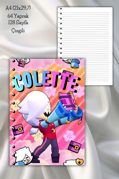 daily notebook كوليت 64 ورقة مقاس A4 دفتر مدرسي مخطط - 21x29.7 سم