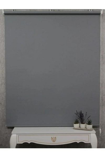 Özel Jaluzi Anthracite Matte Roller Blind Skirt Sliceless Sunshade Curtain Sunshade Roller Blinds