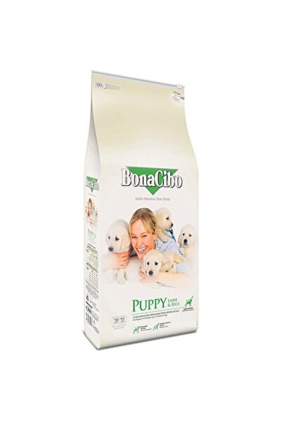 BonaCibo Puppy Lamb & Rice Kuzu Etli Ve Pirinçli Yavru Köpek Maması 3 Kg