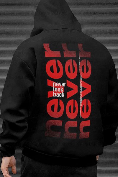 Millionaire Men's Black Oversize Fleece Hoodie - Hooded, Kangaroo Pocket, 3 Thread