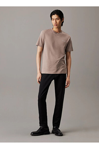 Calvin Klein Bisiklet Yaka Gri Erkek T-Shirt K10K109894PA0
