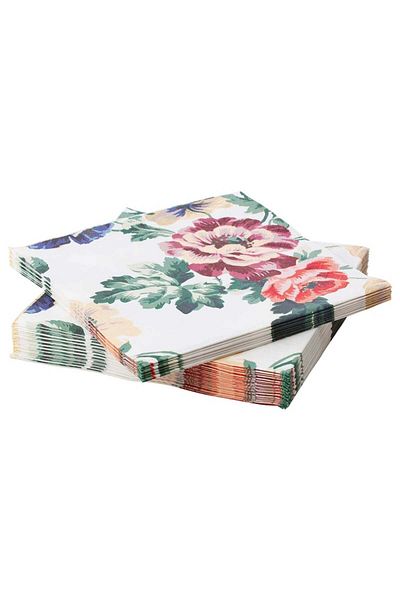 IKEA Smaksınne 33x33 Cm Napkin Patterned Colorful 30 Pieces70478814