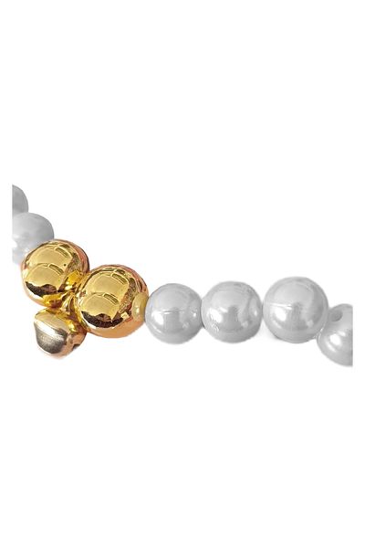 Markapet Cat and Dog Luxury Pearl Necklace 24-28 cm Medium White