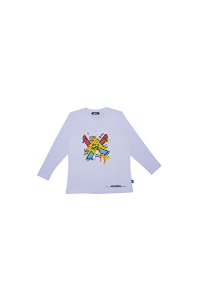 No Fear Тениска с дълъг ръкав и щампа за момчета