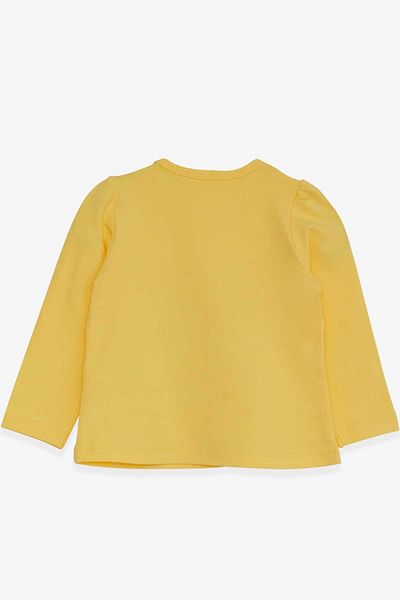 Breeze Baby Girl Long Sleeve T-Shirt Kitten Printed 9 Months-3 Years, Yellow