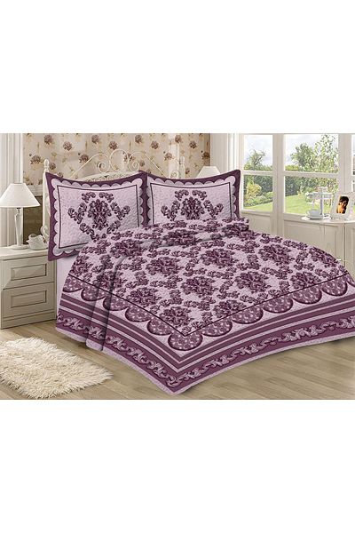 Doruklar Home Collection Modern Patterned Velvet Fabric - Double Quilted Bedding Set