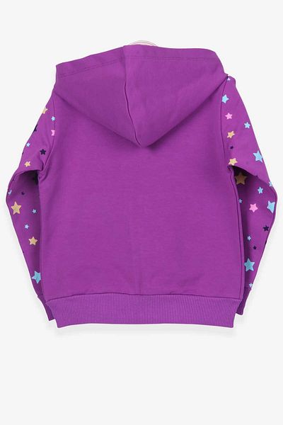 Breeze Girl's Cardigan Sleeves Patterned Printed 1-4 Years, Purple
