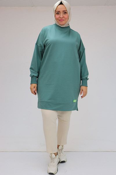 Eslina 48086 Large Size Two Thread Tunic with Crest Detail - Nefti