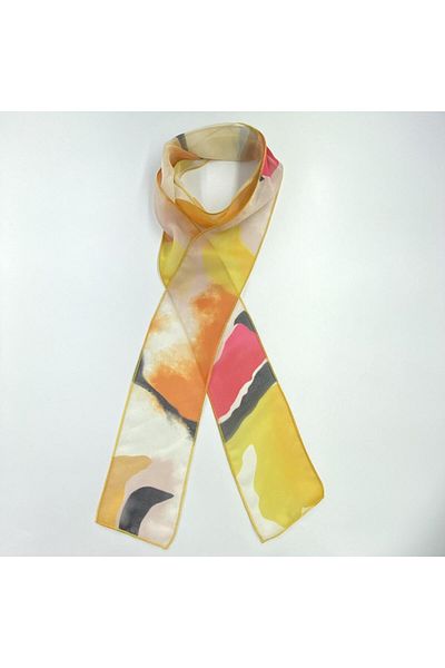 Tedz Collection PAREDORA Soft Striped Pink Cream Hippie Scarf