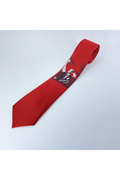 Tedz Collection MORDINO Atatürk Nutuk Red Tie