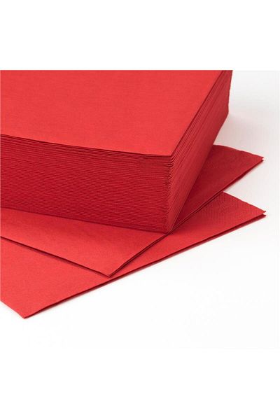 IKEA Fantastısk Peçete Kırmızı 40x40 Cm 50 Adet 20552364