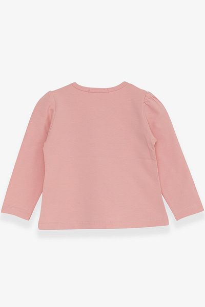 Breeze Baby Girl Long Sleeve T-Shirt Kitten Printed 9 Months-3 Years, Salmon