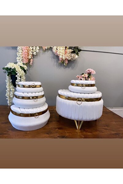 Benjamin Çeyiz Çizgili Metalik Sandık Set Çeyiz Kolisi