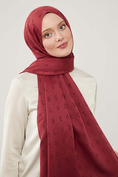 Levidor Blue Jacquard Lvd Pattern Shawl